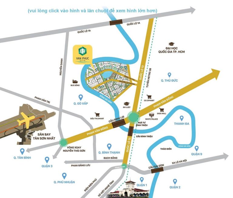 Bản đồ vị trí vạn phúc city
