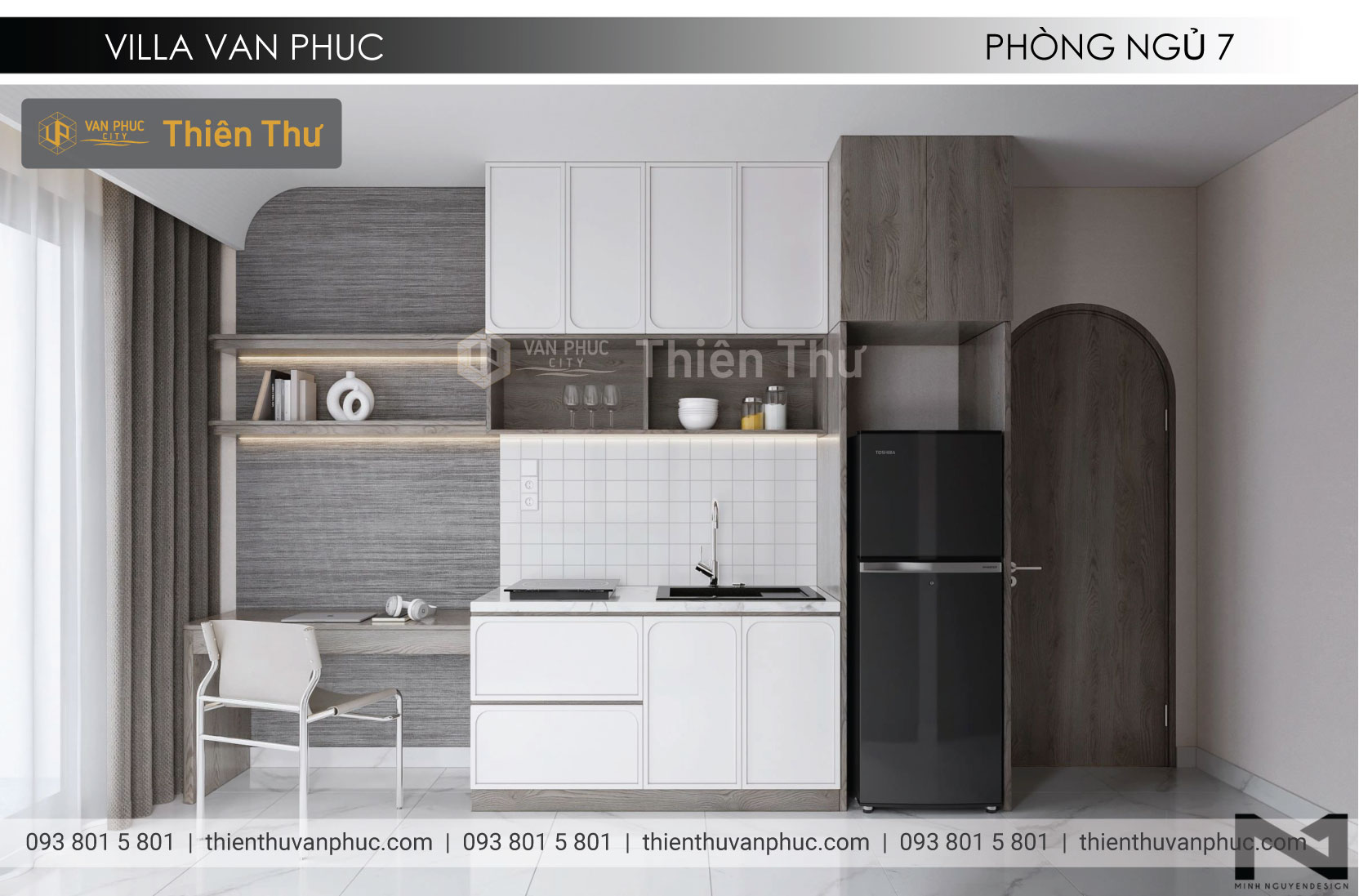 Cho thuê căn hộ dịch vụ tại khu royal vạn phúc city 14m2