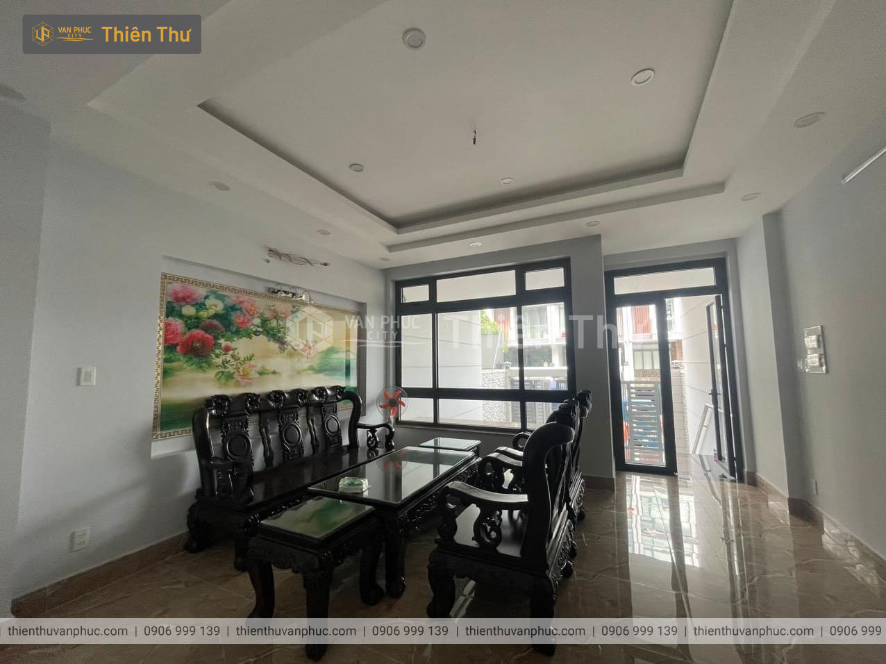 Cho thuê nhà nguyên căn mặt tiền 5m vạn phúc city