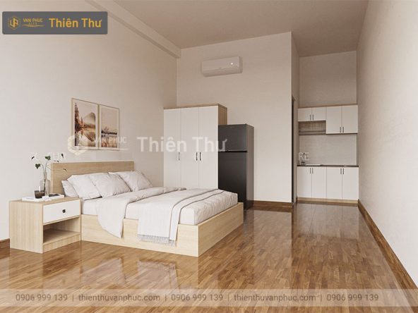 Cho thuê căn hộ dịch vụ studio 35m2 Vạn Phúc City