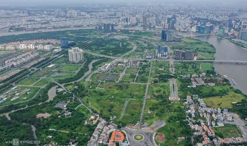 Khu vực bán đảo Thủ Thiêm, TP Thủ Đức